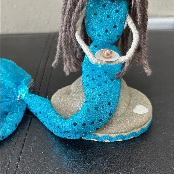 CUSTOM ORDER FOR @Julhow - Handcrafted Blue Mermaid Figurine - Picture 4 of 5